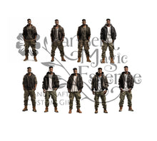 Load image into Gallery viewer, Black men clipart - Urban City
