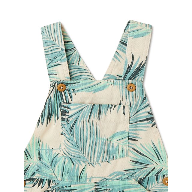 Baby Boy Short Sleeve T-Shirt & Overall Short Outfit Set, 2-Piece - 18 Month