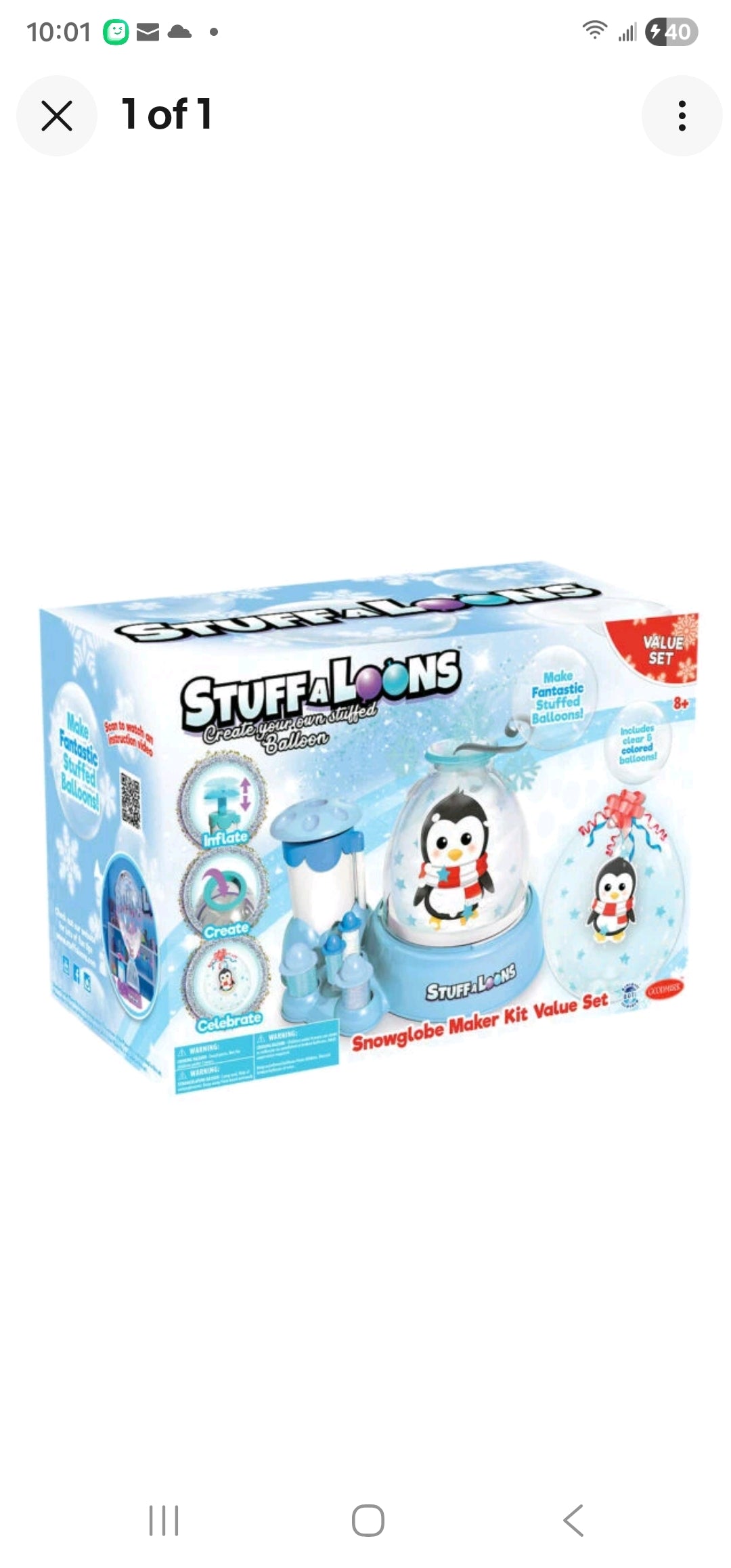 StuffALoons Snowglobe Maker Kit Value Set | Kids Holiday Craft Kit