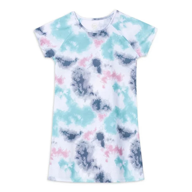 Girls Short Sleeve Nightgown, 2-Pack