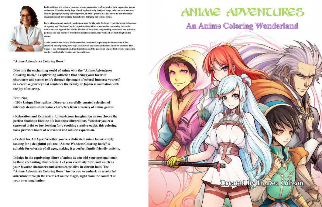 Anime Adventures Coloring Book