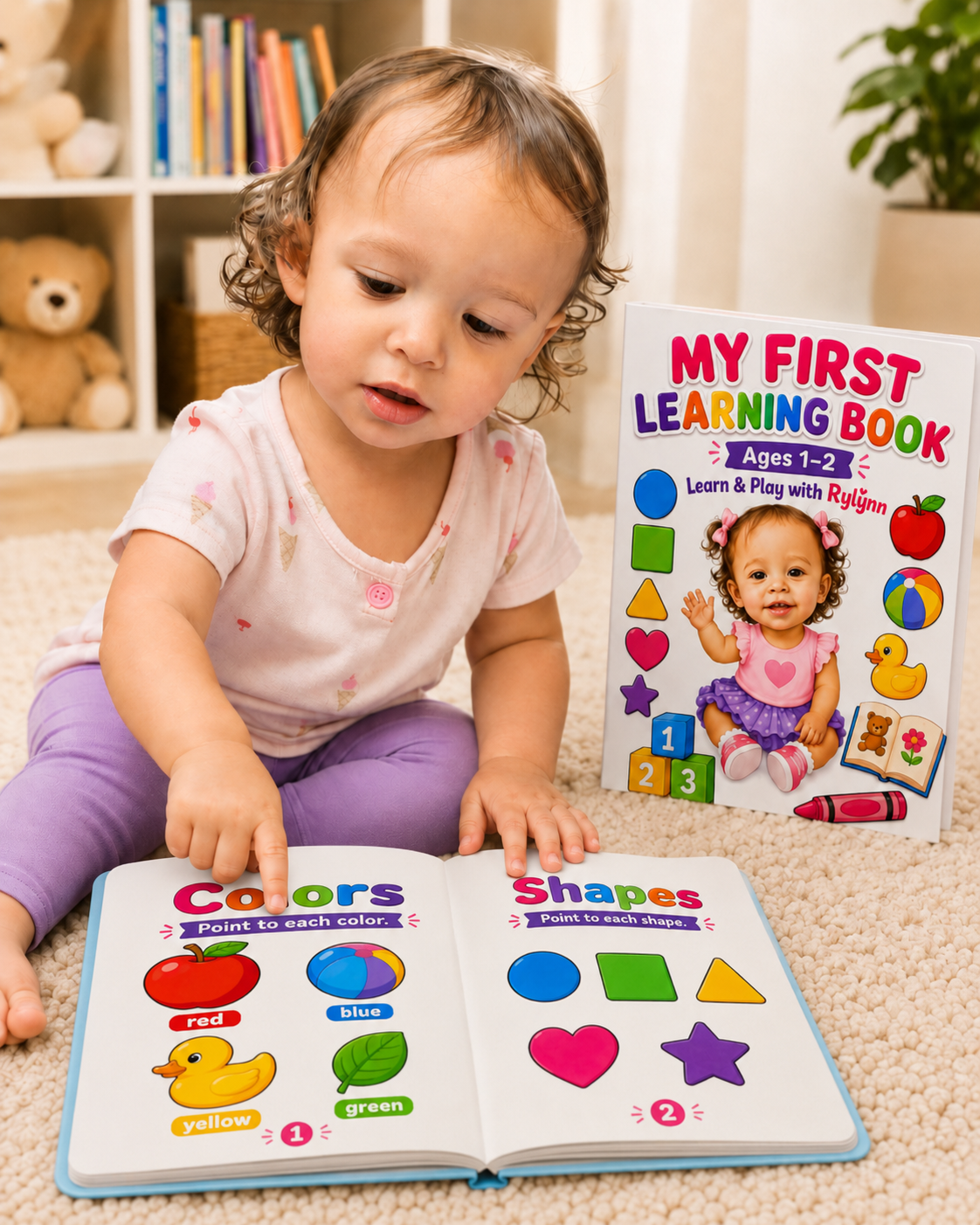 My First Learning Book Ages 1–2 | Reusable Dry-Erase Activity Book | Learn & Play with Rylynn