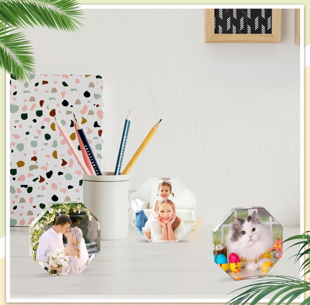 Crystal Photo Frame Sublimation Blank Crystal Tabletop Decor