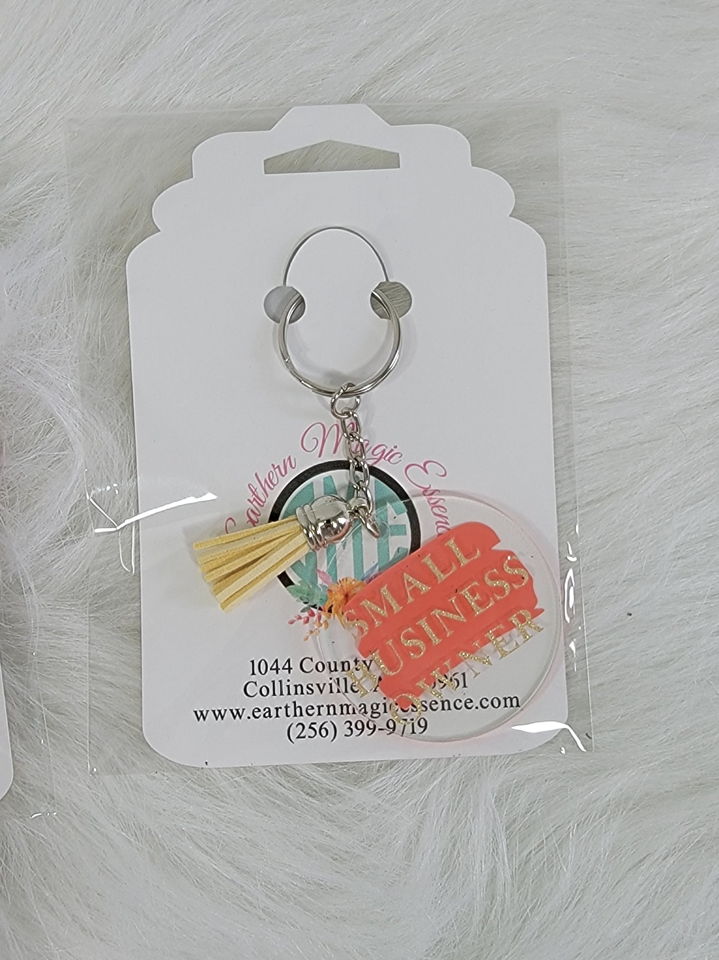 Round Acrylic Keychain - Small Business Owner
