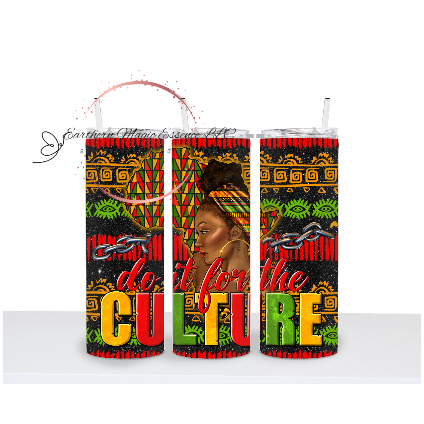 African Print Tumbler