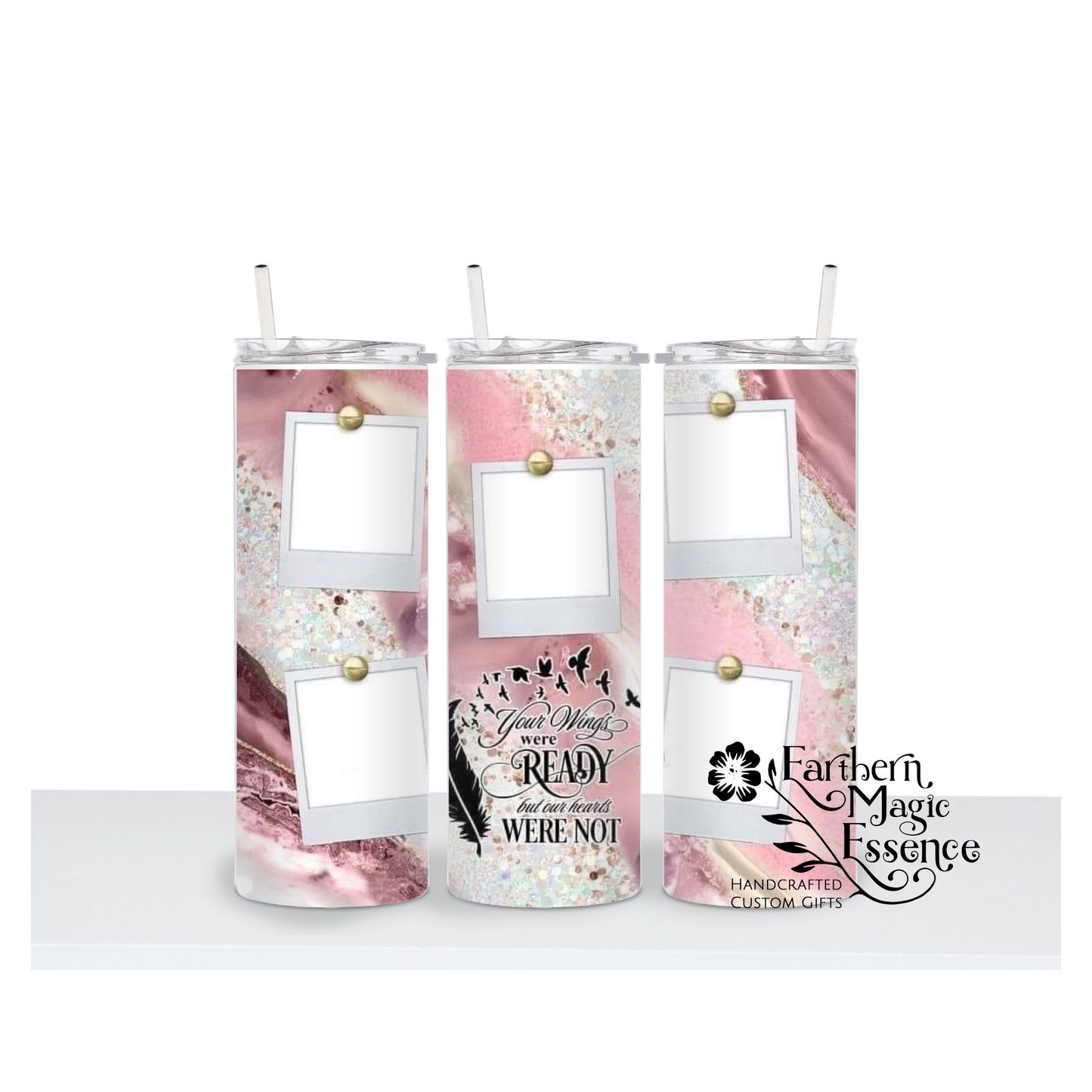 Pink Agate Memorial 20 oz Tumbler