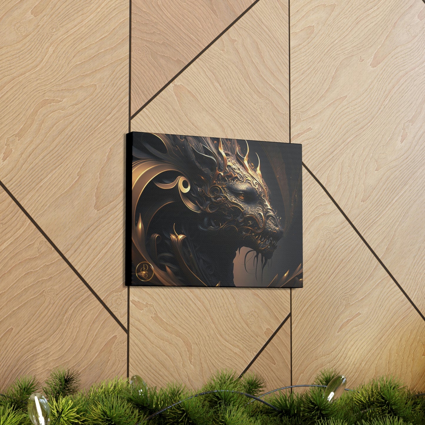 Ultra Realistic Dragon Canvas Wrap