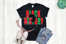 Load image into Gallery viewer, Black History Knockout T-shirt

