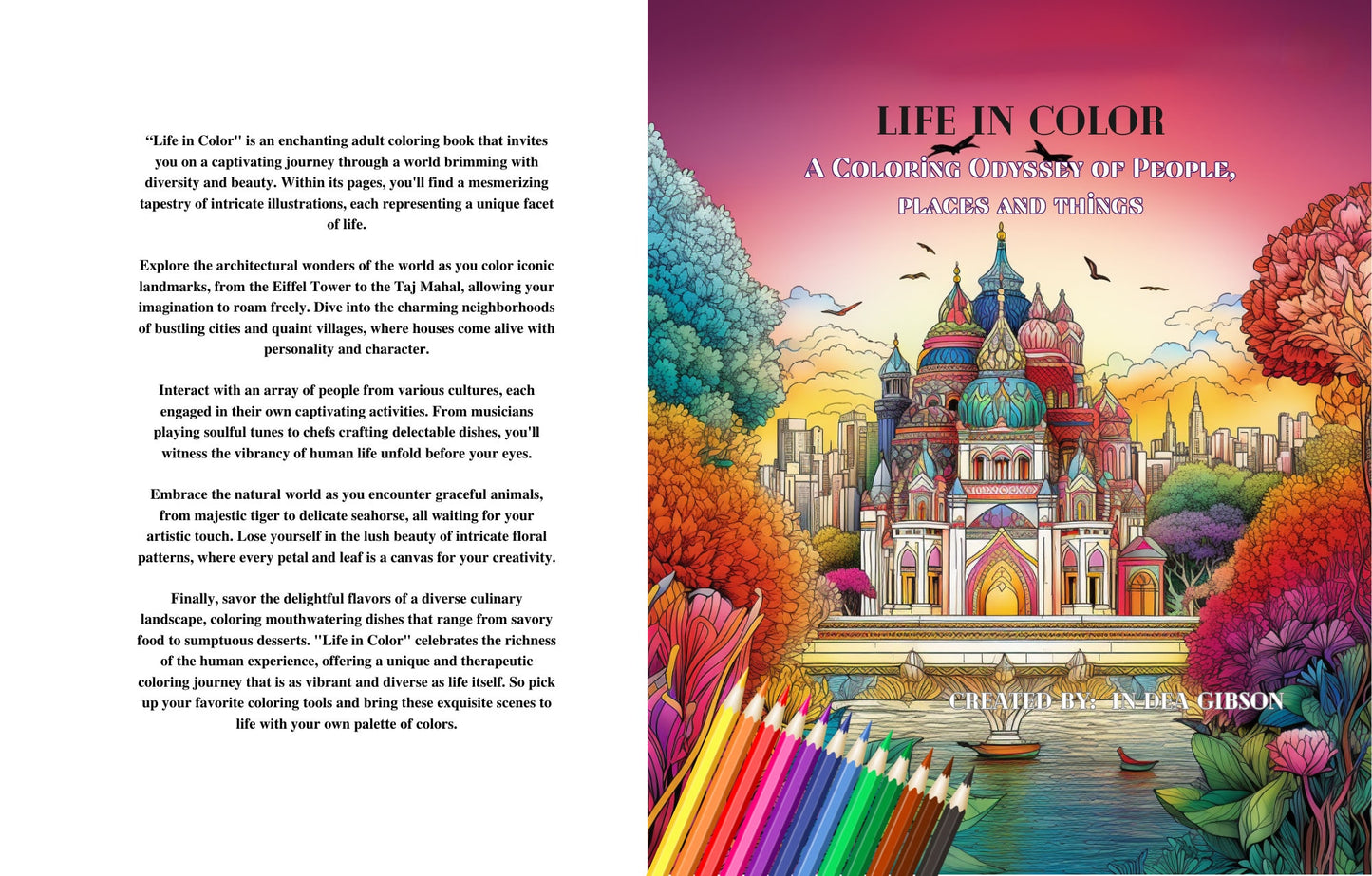 Life in Colors Adult Coloring Book PDF