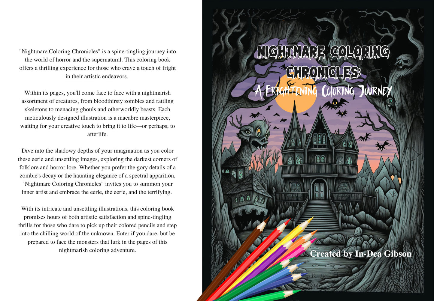 Nightmare Chronicles Adult Coloring Book PDF