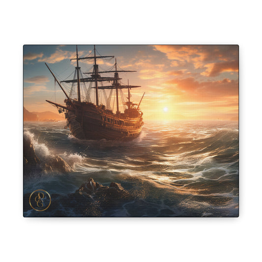 Sailing the High Seas Canvas Print