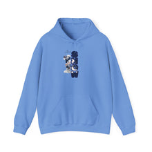 Load image into Gallery viewer, Let it Snow Blue Snowman Unisex Heavy Blend™ Hooded Sweatshirt
