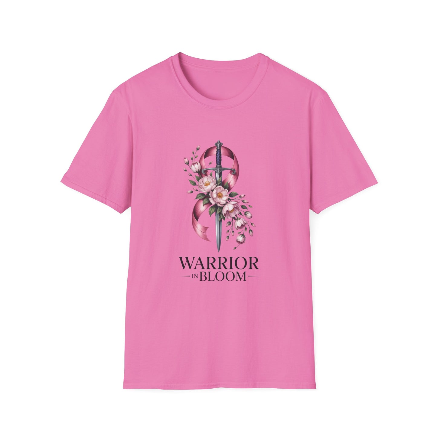 Warrior in Bloom T-Shirt, Feminine Empowerment T-Shirt, Breast Cancer Awareness Tee, Gift for Survivors, Floral Graphic Tee