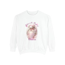 Load image into Gallery viewer, Pink Santa Christmas Wishes Sweatshirt
