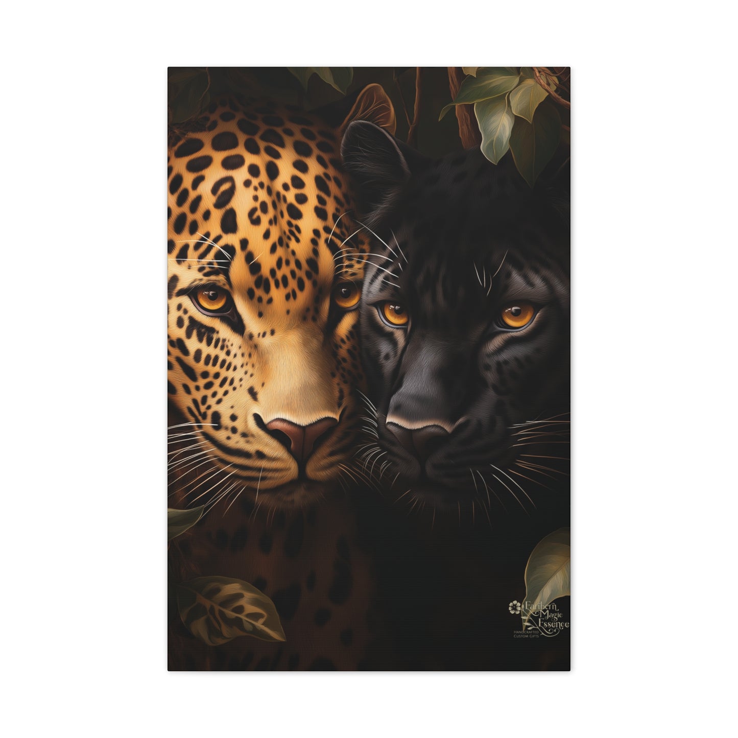 Canvas Wall Art - Majestic Leopards & Panthers Artwork