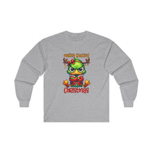 Load image into Gallery viewer, Grumpy Duck - Merry Ducking Christmas Unisex Ultra Cotton Long Sleeve Tee
