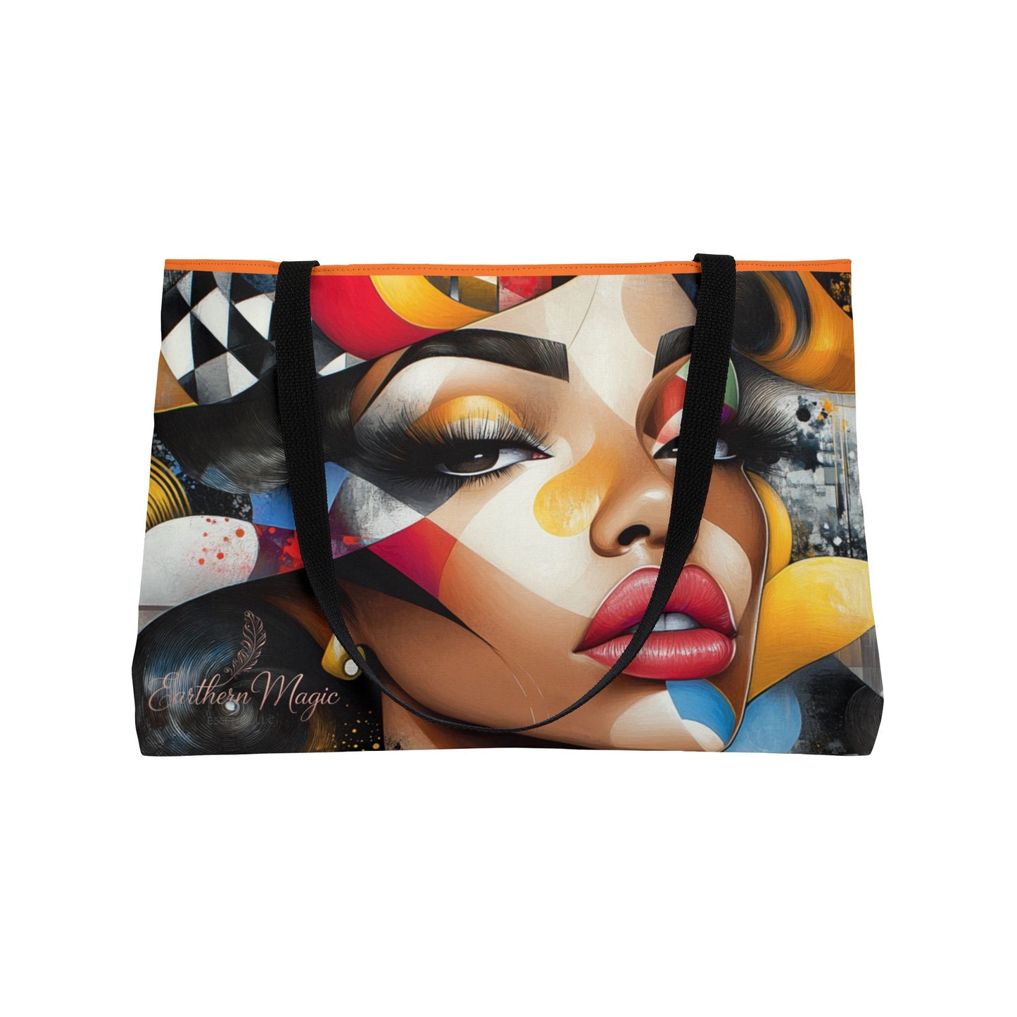 Abstract Art Weekender Tote Bag - Multicolored African American Design