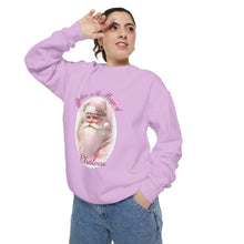 Load image into Gallery viewer, Pink Santa Christmas Wishes Sweatshirt
