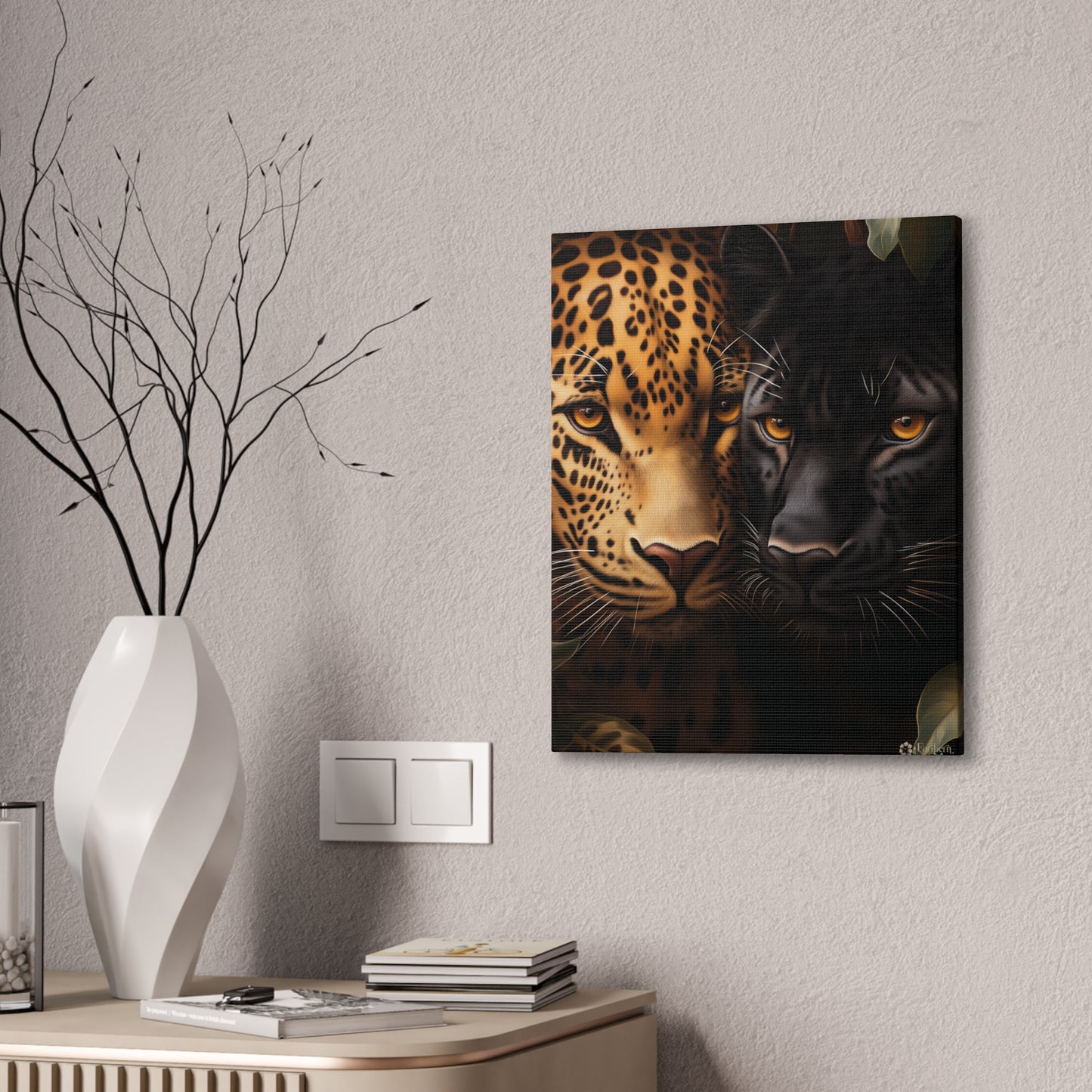 Canvas Wall Art - Majestic Leopards & Panthers Artwork