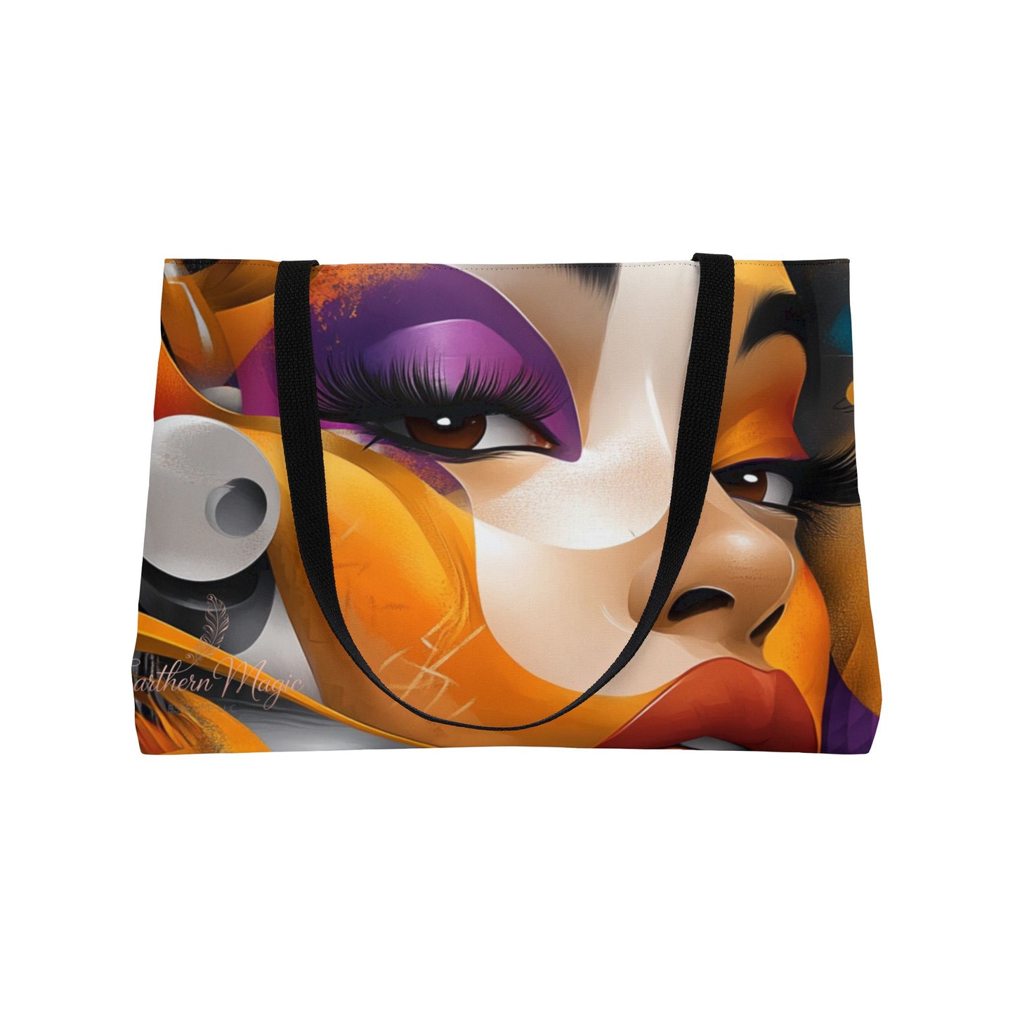 Multi-Colored Abstract Art Tote Bag