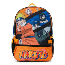 Load image into Gallery viewer, Naruto Shippuden Squad 17&quot; Laptop Backpack and Lunch Bag Set, 4-Piece, Orange
