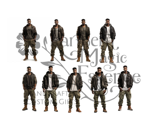 Black men clipart - Urban City
