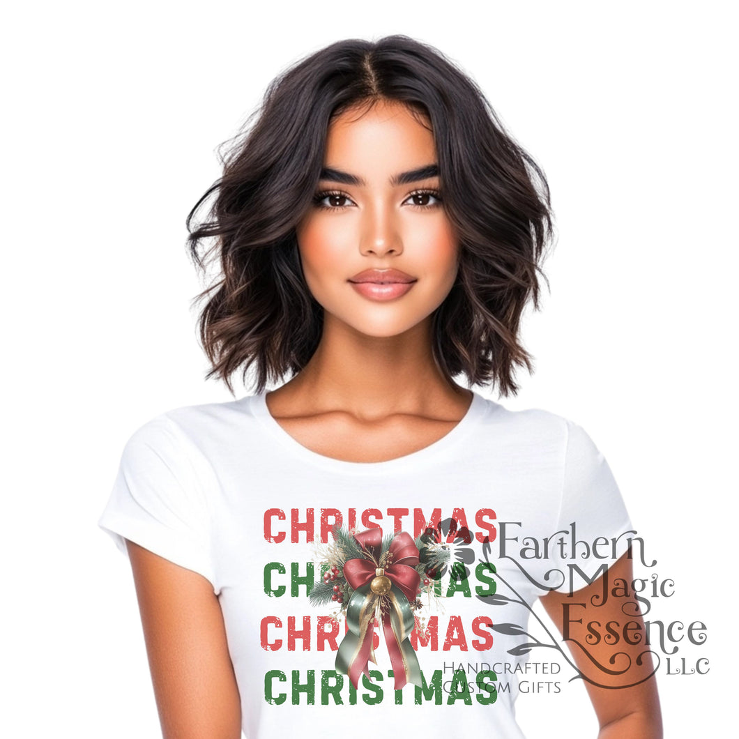 Christmas Coquette Box Design PNG Sublimation