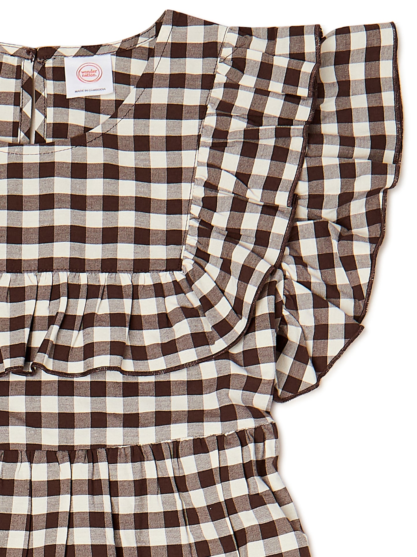 Girls Ruffle Yoke Dress