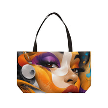 Load image into Gallery viewer, Multi-Colored Abstract Art Tote Bag
