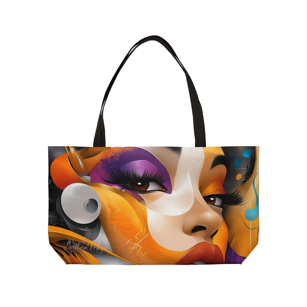 Multi-Colored Abstract Art Tote Bag