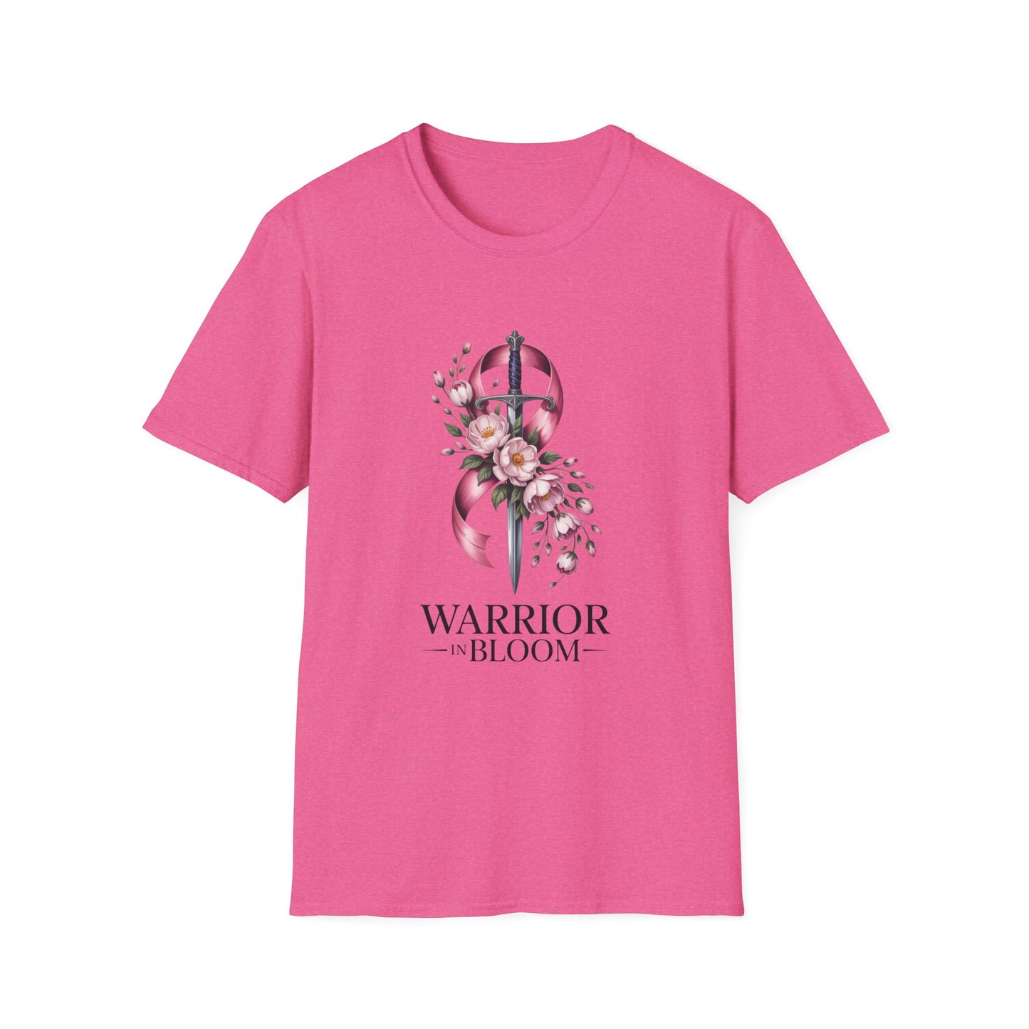 Warrior in Bloom T-Shirt, Feminine Empowerment T-Shirt, Breast Cancer Awareness Tee, Gift for Survivors, Floral Graphic Tee