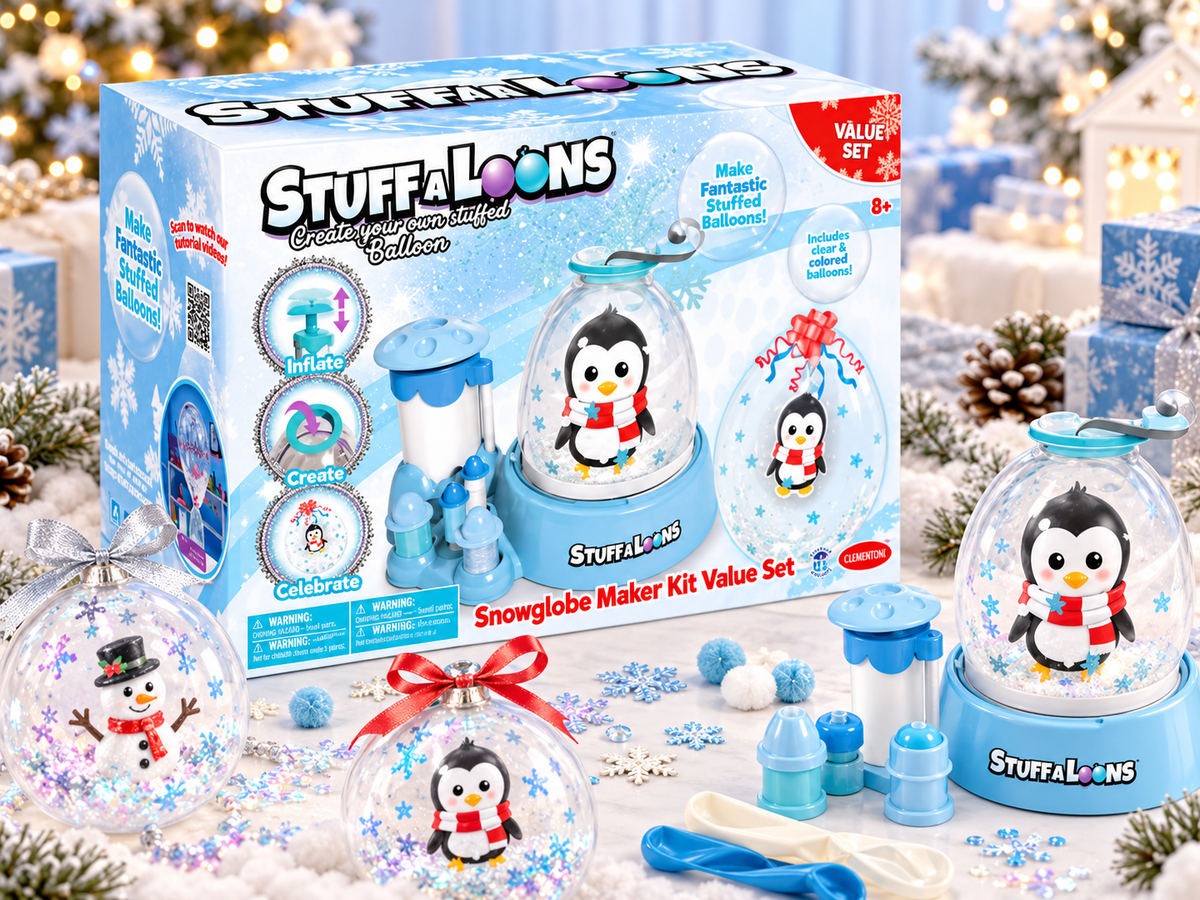 StuffALoons Snowglobe Maker Kit Value Set | Kids Holiday Craft Kit