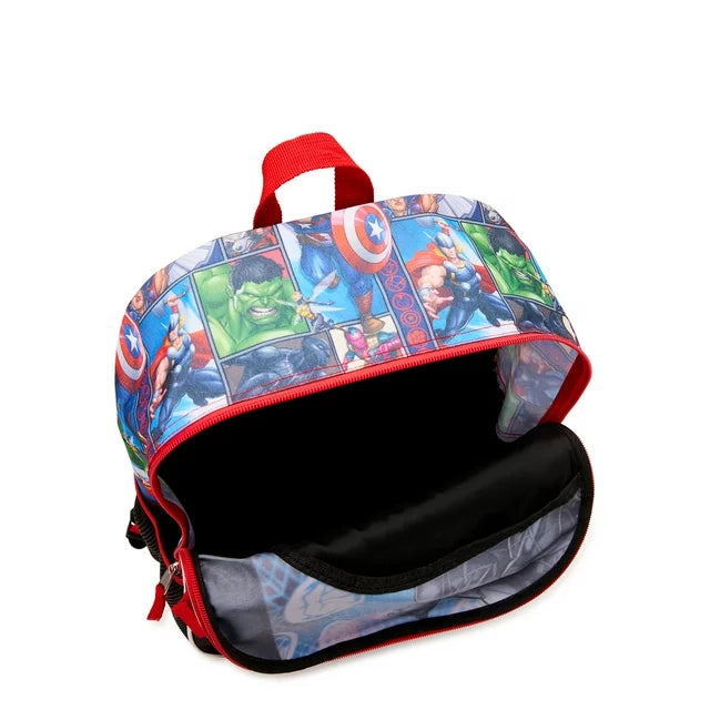 Marvel Universe Kids 17" Laptop Backpack and Lunch Tote Set, 4-Piece