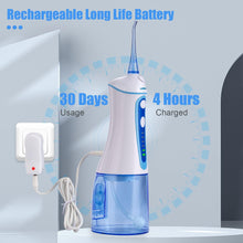 Load image into Gallery viewer, Water Dental Flosser for Teeth Cleaning,Grinest 7 Levels Cordless Powerful Battery Water Teeth Cleaner Pick Care Portable Rechargeable Dental Oral Irrigator IPX7 Waterproof for Home Travel (White)

