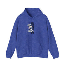 Load image into Gallery viewer, Let it Snow Blue Snowman Unisex Heavy Blend™ Hooded Sweatshirt
