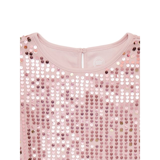 Girls Sequin Shift Dress