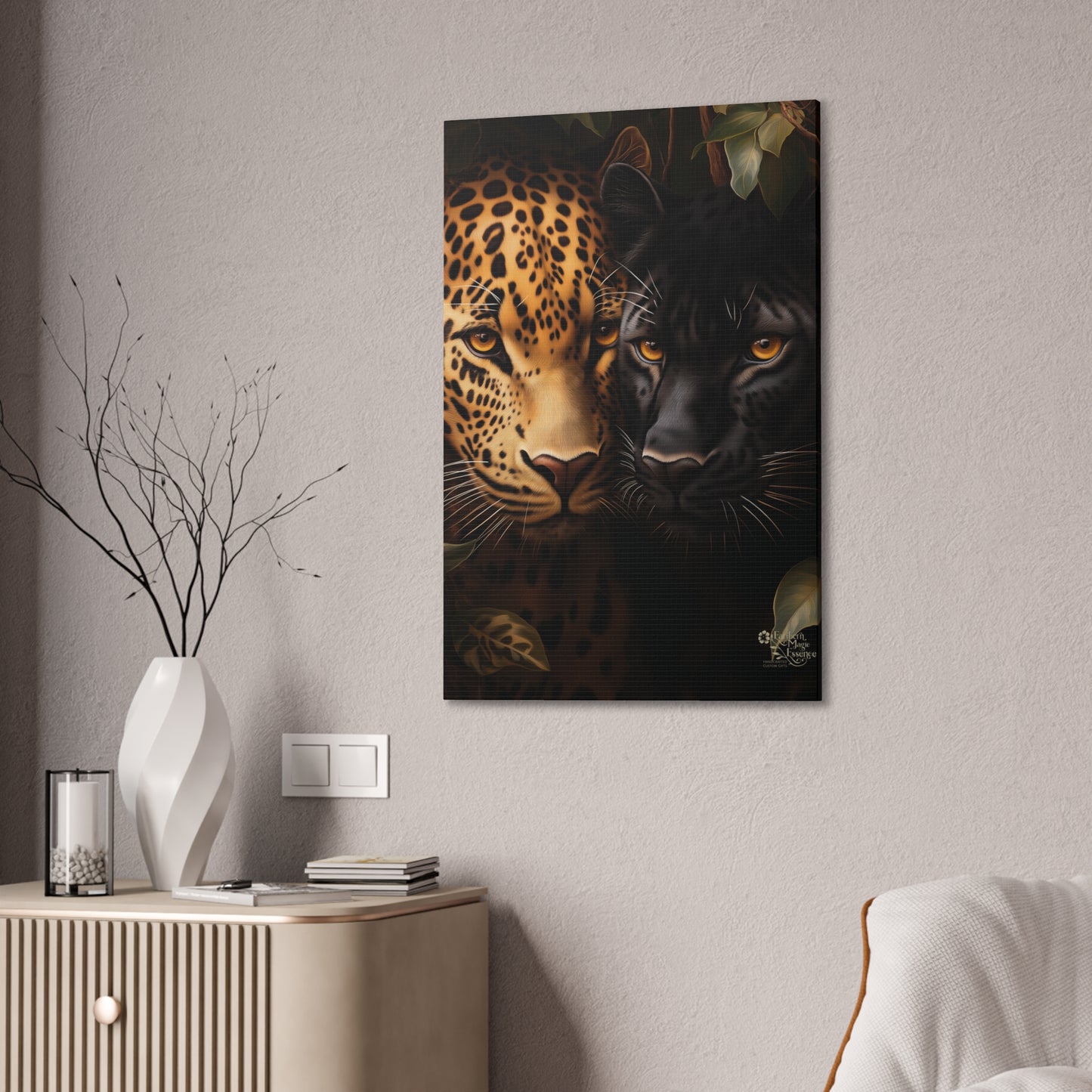 Canvas Wall Art - Majestic Leopards & Panthers Artwork