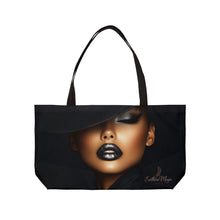 Load image into Gallery viewer, Black Sophistication Weekender Tote Bag
