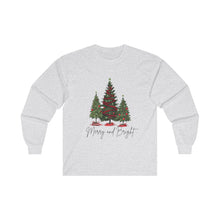 Load image into Gallery viewer, Merry Christmas Tree trio Unisex Ultra Cotton Long Sleeve Tee
