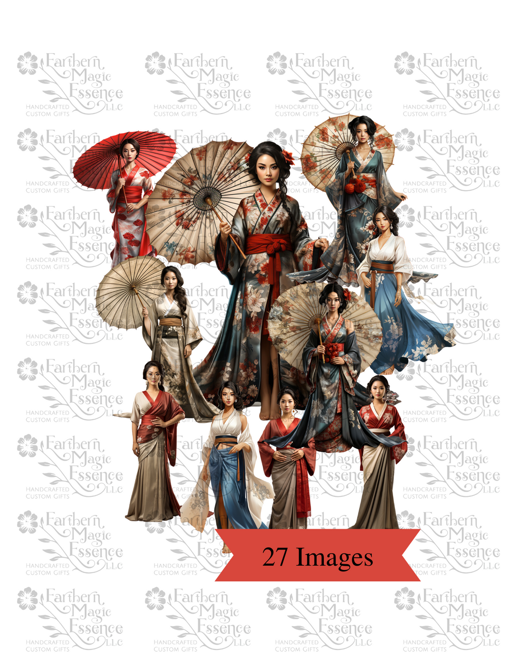 Female Asian Beauties Clipart PNG
