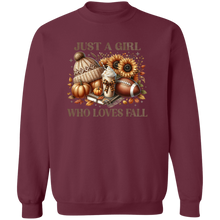 Load image into Gallery viewer, Just a Girl Who Loves Fall Sweatshirt
