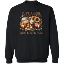 Load image into Gallery viewer, Just a Girl Who Loves Fall Sweatshirt
