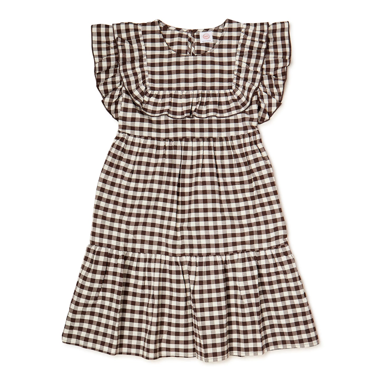 Girls Ruffle Yoke Dress
