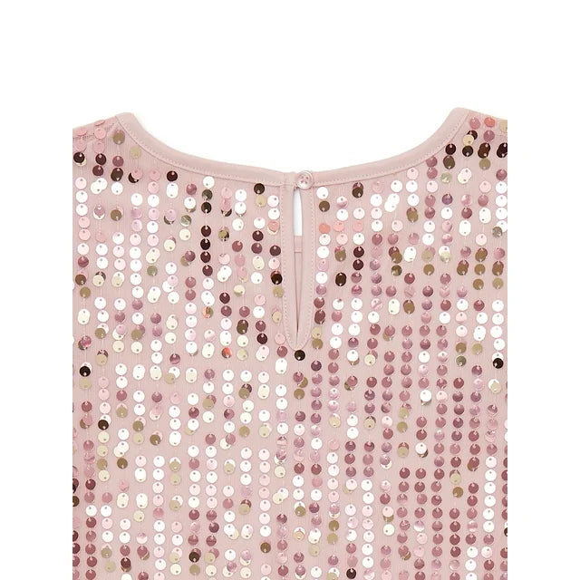 Girls Sequin Shift Dress