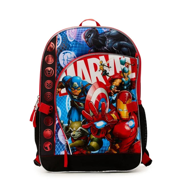 Marvel Universe Kids 17" Laptop Backpack and Lunch Tote Set, 4-Piece