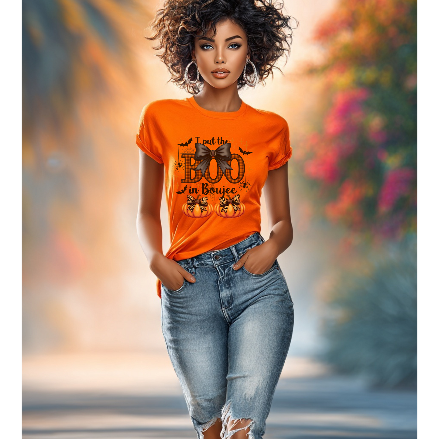 I Put the Boo in Boujee Digital Design – Glam Halloween PNG for Shirts, Tumblers & More
