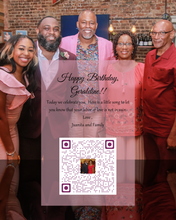 Load image into Gallery viewer, One-of-a-Kind Personalized Song Package | Romantic, Sentimental &amp; Memorial Gifts with Framed Picture &amp; QR Code Access
