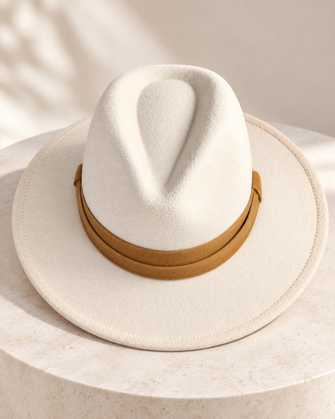 Time and Tru Women’s Wide Brim Fedora Hat | Black or Ivory