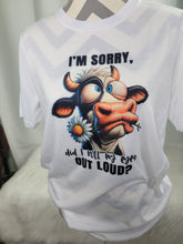 Load image into Gallery viewer, Funny Cow Sarcastic T-Shirt
