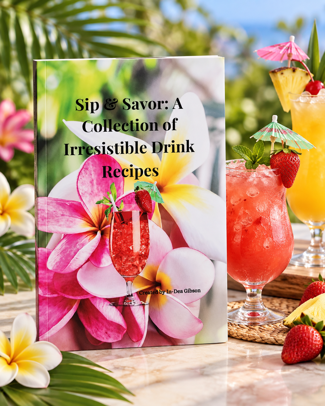 Sip & Savor: A Collection of Irresistible Drink Recipes | Flavored Water, Mocktail & Specialty Drink Recipe Book